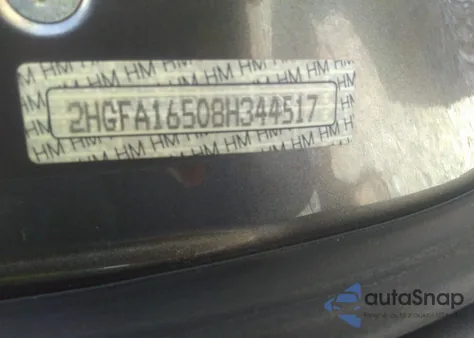 2008 Honda Civic Lx from USA, damaged, VIN 2HGFA16508H344517